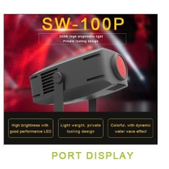 Máy chiếu ánh sáng ban đêm 7 màu Rgbw Led Ocean Wave với đánh giá hiệu ứng nước di chuyển LCC-SW100P