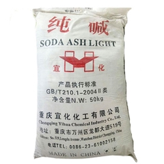 Hóa chất Na2CO3 - Soda ash light 99.2%, Trung Quốc, 40 kg/bao.