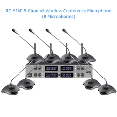 Micro hội nghị không dây UHF 2/4/8 kênh RC-5120/RC-5140/RC-5180