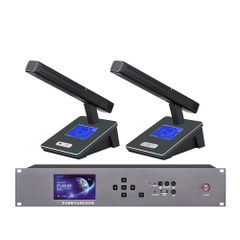 Hệ thống hội nghị kỹ thuật số không dây đa chức năng LCCVN TS-7000, có chức năng theo dõi camera, thu hình chính xác, giúp giao tiếp hội nghị hiệu quả hơn!