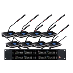 LCCVN TS-9028D Micro cổ ngỗng không dây chuyên nghiệp 1 đến 8 dành cho bài phát biểu hội nghị