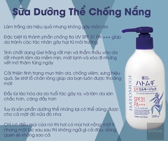 Review Sữa Dưỡng Thể Chống Nắng Hatomugi