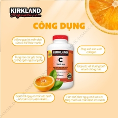 Viên Nhai Bổ Sung Vitamin C 500mg Kirkland Mỹ tăng sức đề kháng