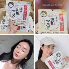 Mặt nạ bã rượu Sake Kasu Face Mask 33 miếng Nhật Bản