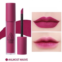Son 3CE Kem Soft Lip Lacquer Màu Almost Mauve - Tím lạnh