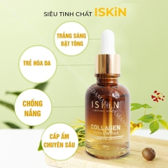 SERUM DƯỠNG TRẮNG, CẤP ẨM VÀ TRẺ HÓA DA ISKIN - COLLAGEN YOUTH AMPOULE HÀN QUỐC