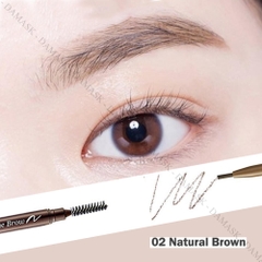 Chì Kẻ Mày 2 Đầu Etude House Drawing Eyebrow Slim - Natural Brown