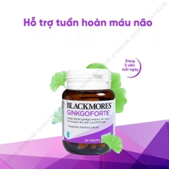 Viên uống bổ não Blackmores Ginkgoforte hổ trợ tuần hoàn máu não, cải thiện trí nhớ