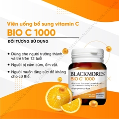 Viên uống bổ sung Vitamin C Blackmores Bio C 1000mg