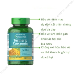 Viên uống tinh chất nghệ Puritan's Pride Turmeric curcumin 500mg Mỹ