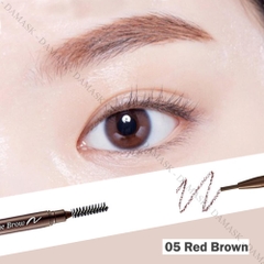 Chì Kẻ Mày 2 Đầu Etude House Drawing Eyebrow Slim - Red Brown