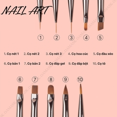 SET 10 CỌ NAIL LAWEI (sản phẩm hỗ trợ)