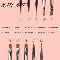 SET 10 CỌ NAIL LAWEI