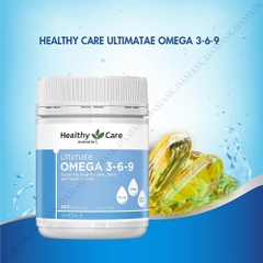 Viên uống dầu cá hỗ trợ tim mạch, huyết áp Healthy care omega 3 6 9 Úc