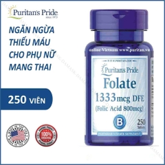 Viên uống bổ sung Folic Acid cho phụ nữ mang thai 800mcg