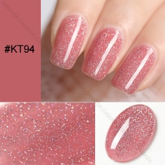 Sơn móng gel lạnh thạch kim tuyến DAMASK- KT94 Rosé Stardust