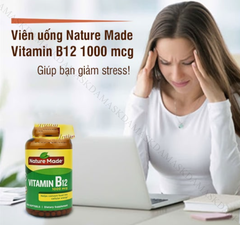 Viên uống Vitamin B12 Bảo vệ tế bào thần kinh, hỗ trợ nhận thức - Nature Made 1000 mcg 400 viên