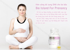 Viên uống bổ sung DHA cho bà bầu Bio Island For Prenancy 60 viên của Úc