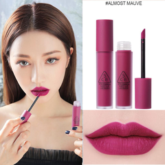 Son 3CE Kem Soft Lip Lacquer Màu Almost Mauve - Tím lạnh