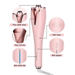 Máy làm tóc xoăn tự động, máy uốn tóc tự động VividSkin chống bỏng, máy uốn sóng nước size 25mm