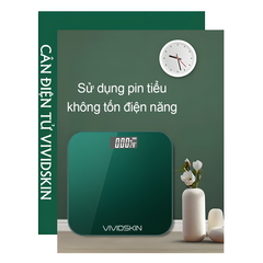 [Bảo hành chính hãng 1 năm] Cân điện tử sức khỏe chính hãng Vivid Skin, Cân điện tử thông minh độ chính xác cao 50g