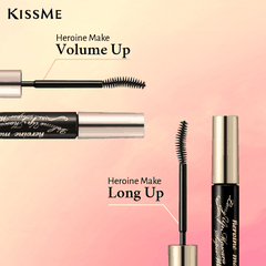 Mascara Kiss Me Heroine Make Nhật Bản chống thấm nước - Màu hồng- Chống thấm nước giúp làm dài