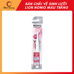 Bàn Chải Vệ Sinh Lưỡi Lion Nonio Màu Trắng