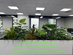 Decor hệ thống cây xanh nhân tạo tại tập đoàn FC Việt Nam