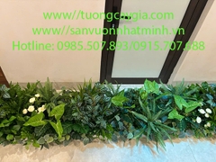 Decor bục cây lá nhân tạo tại Cao Bằng