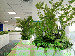Thi công bục cây xanh văn phòng tại tòa nhà Marina số 2 Tôn Đức Thắng, Tp HCM