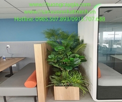 Trang trí bục cây văn phòng tại tòa nhà ETown 5, 364 đường Cộng Hòa, Tp Hồ Chí Minh