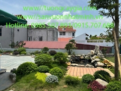 Thi công sân vườn, tiểu cảnh tại nhà hàng Nam Trực - Nam Định