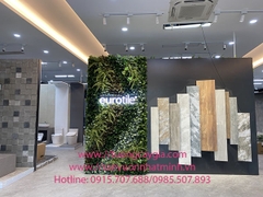 Thi công lắp đặt hệ thống cây lá giả tại Showroom gạch Eurotile