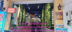 Trang trí tường cây lá giả tại trung tâm mua sắm và bán lẻ tại quận Gò Vấp, Tp Hồ Chí Minh
