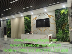 Vách tường cây giả - giải pháp xanh cho không gian văn phòng