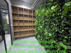 Những vách cây nhân tạo xanh tươi tại Văn phòng khu đô thị Hinode Royal Park Kim Chung Di Trạch - Hoài Đức - Hà Nội