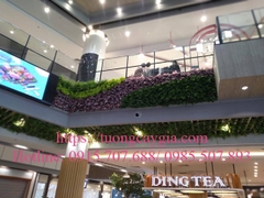 Hệ thống vách tường hoa lá tại Aeon mall Hải Phòng