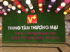 Tường cỏ giả tại trung tâm thương mại tòa nhà Hòa Bình 505 Minh Khai - Hà Nội