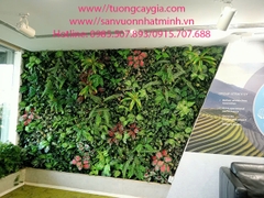 Thi công vách tường cây nhân tạo tại Công ty Vũ Phương số 106 Nguyễn Văn Trỗi - Phường 8 - Quận Phú Nhuận - TP HCM