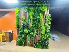 Thi công vách tường cây giả cho văn phòng làm việc - Nhật Minh decor tạo nên một không gian mới cho văn phòng Công ty