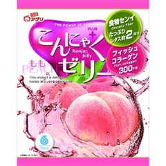 Thạch trái cây Konjac Jelly Aguri vị Đào gói 115gr