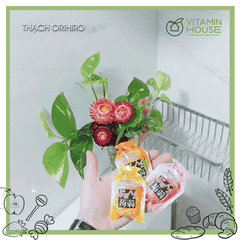 Thạch trái cây Orihiro vị Nho xanh & Cam 240gr