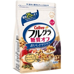 Ngũ cốc Calbee Sugar Off gói trắng 600gr (Giảm 25% đường)