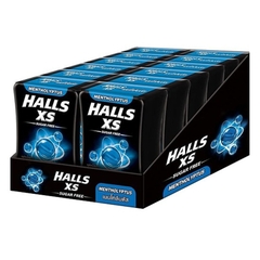 Kẹo ngậm không đường Halls XS vị Bạc hà 15gr