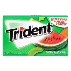 Kẹo gum Trident Watermelon Twist vị Dưa hấu (12 viên - Sugarfree)