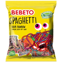 Kẹo dẻo Bebeto Mì Spagetti Rainbow 80g