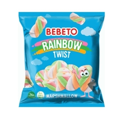 Kẹo Xốp Xoắn Cầu Vồng Bebeto 60g