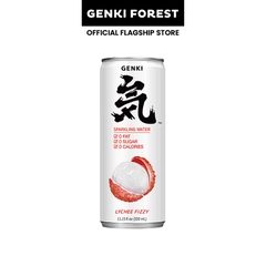 Nước Genki Sparkling vị Vải lon 330ml