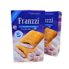 Bánh cuộn trứng giòn nhân vị sữa khoai môn Franzzi 100g