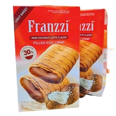 Bánh cuộn trứng giòn Latte Dừa Franzzi 100g